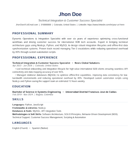 Resume Dashboard